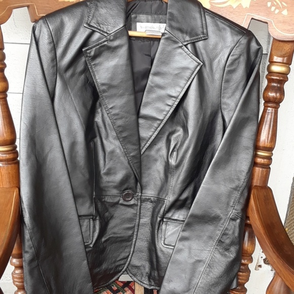 Worthington Jackets & Blazers - Worthington ladies black leather jacket
